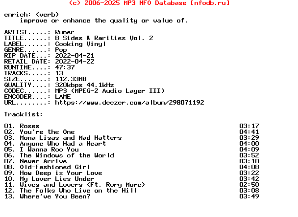 Rumer-B_Sides_And_Rarities_Vol_2-WEB-2022