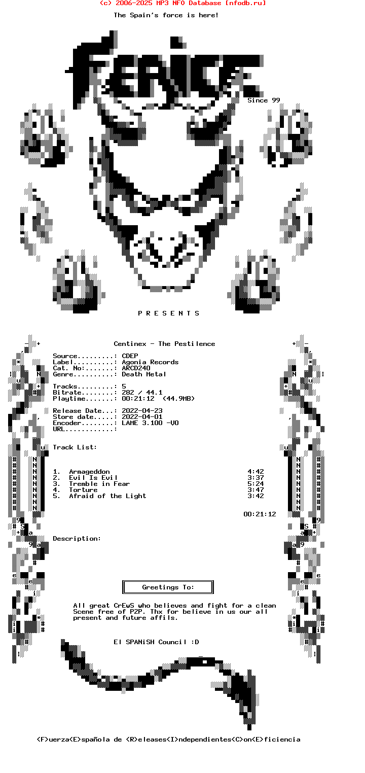 Centinex-The_Pestilence-(ARCD240)-CDEP-2022