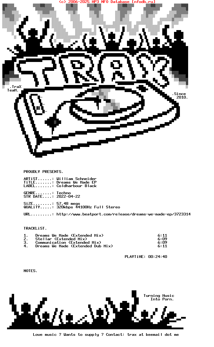 William_Schneider-Dreams_We_Made_Ep-Chblack035-WEB-2022