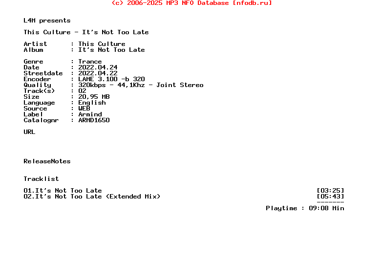 This_Culture_-_Its_Not_Too_Late-(ARMD1650)-WEB-2022