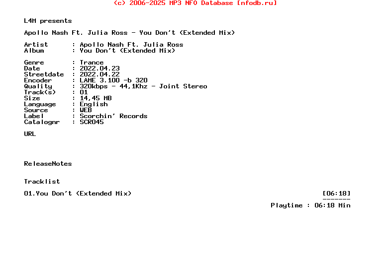 Apollo_Nash_Ft._Julia_Ross_-_You_Dont_(EXTENDED_MIX)-(SCR045)-WEB-2022