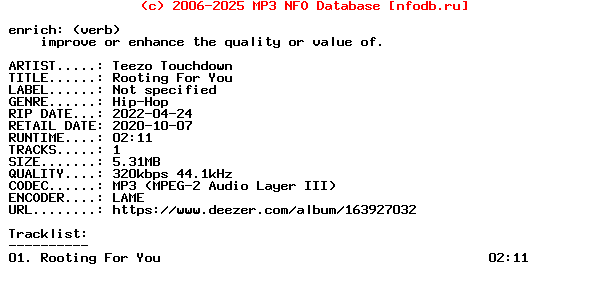 Teezo_Touchdown-Rooting_For_You-Single-WEB-2020
