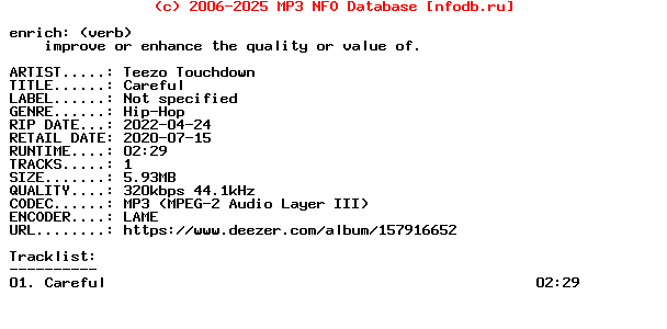 Teezo_Touchdown-Careful-Single-WEB-2020