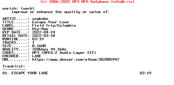Ssgkobe-Escape_Your_Love-Single-WEB-2022