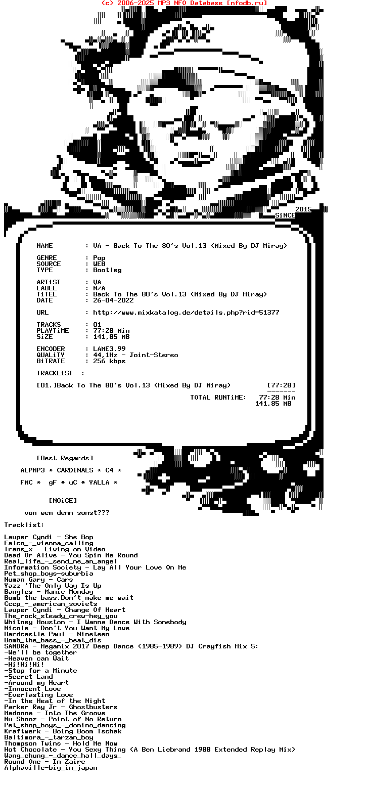 VA_-_Back_To_The_80S_Vol.13_(MIXED_BY_DJ_MIRAY)-Bootleg-WEB-2022