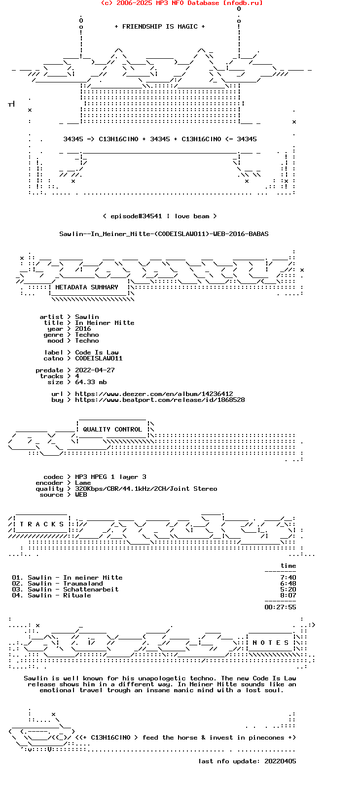 Sawlin--In_Meiner_Mitte-(CODEISLAW011)-WEB-2016-BABAS
