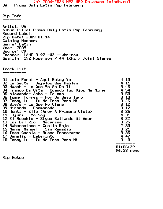 VA-Promo_Only_Latin_Pop_February-SP-2009