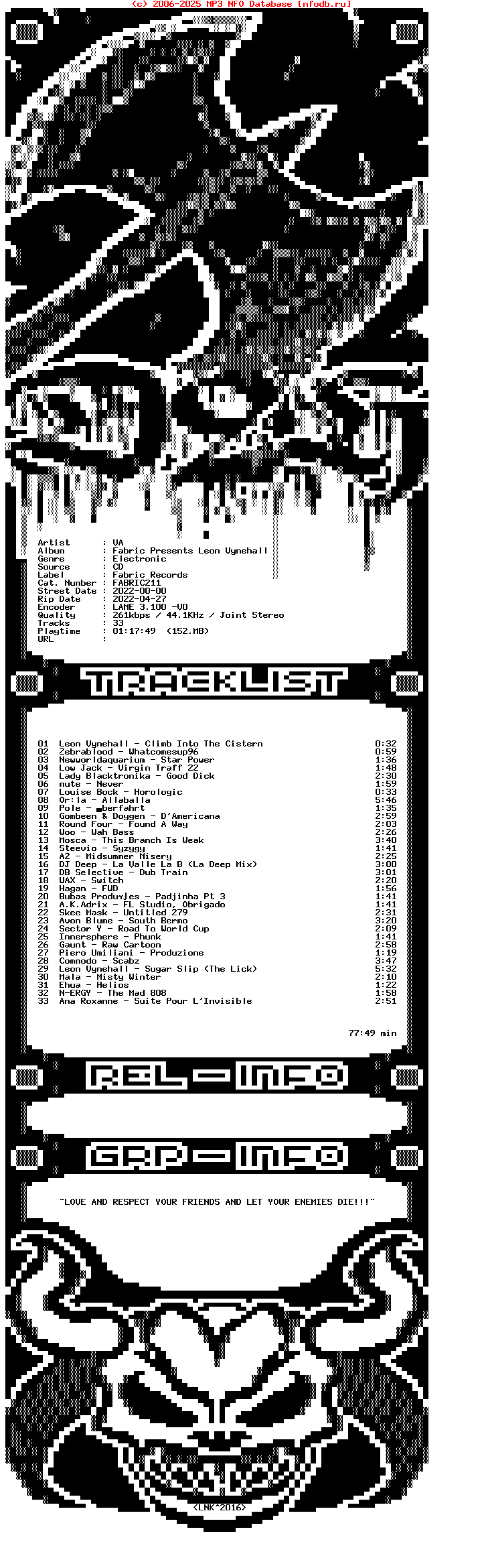 VA-Fabric_Presents_Leon_Vynehall-CD-2022