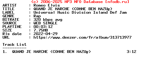 Romeo_Elvis-Quand_Je_Marche_(COMME_BEN_MAZUE)-Single-WEB-FR-2022-Guests
