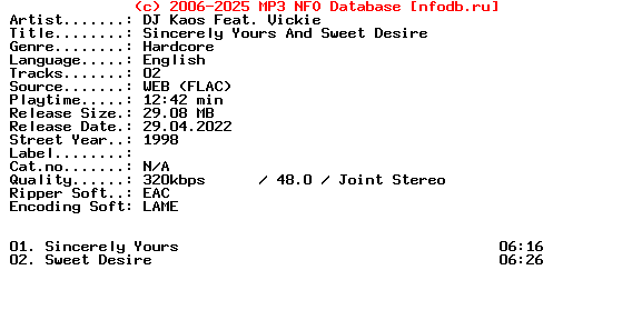 Dj_Kaos_Feat._Vickie-Sincerely_Yours_And_Sweet_Desire-WEB-1998-XTC