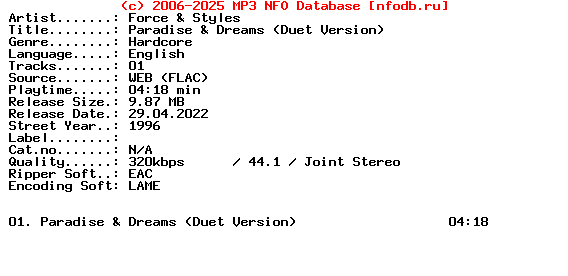Force_And_Styles-Paradise_And_Dreams_(DUET_VERSION)-Single-WEB-1996-XTC