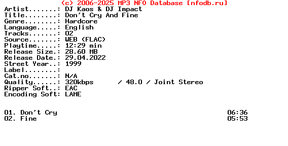 Dj_Kaos_And_Dj_Impact-Dont_Cry_And_Fine-WEB-1999-XTC