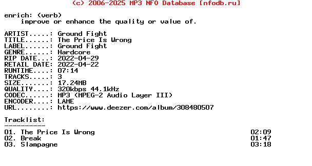 Ground_Fight-The_Price_Is_Wrong-EP-WEB-2022