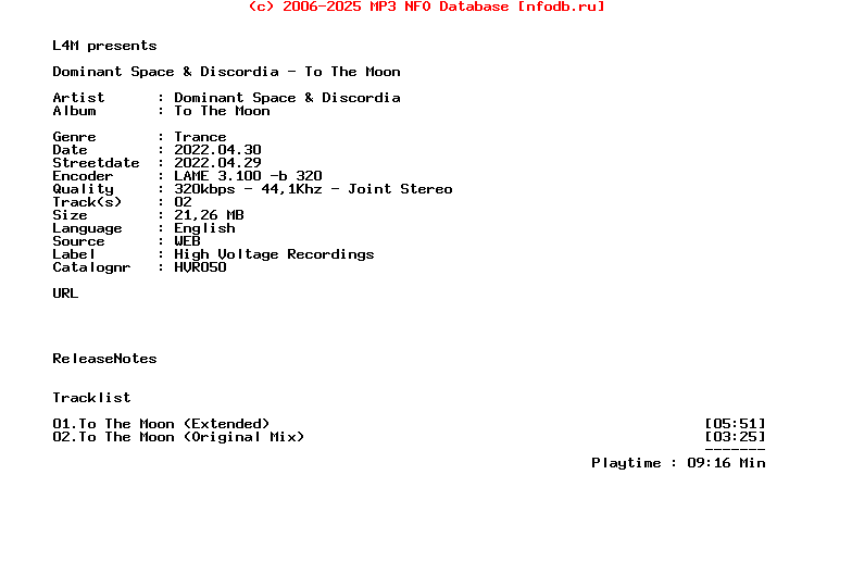 Dominant_Space_And_Discordia_-_To_The_Moon-(HVR050)-WEB-2022