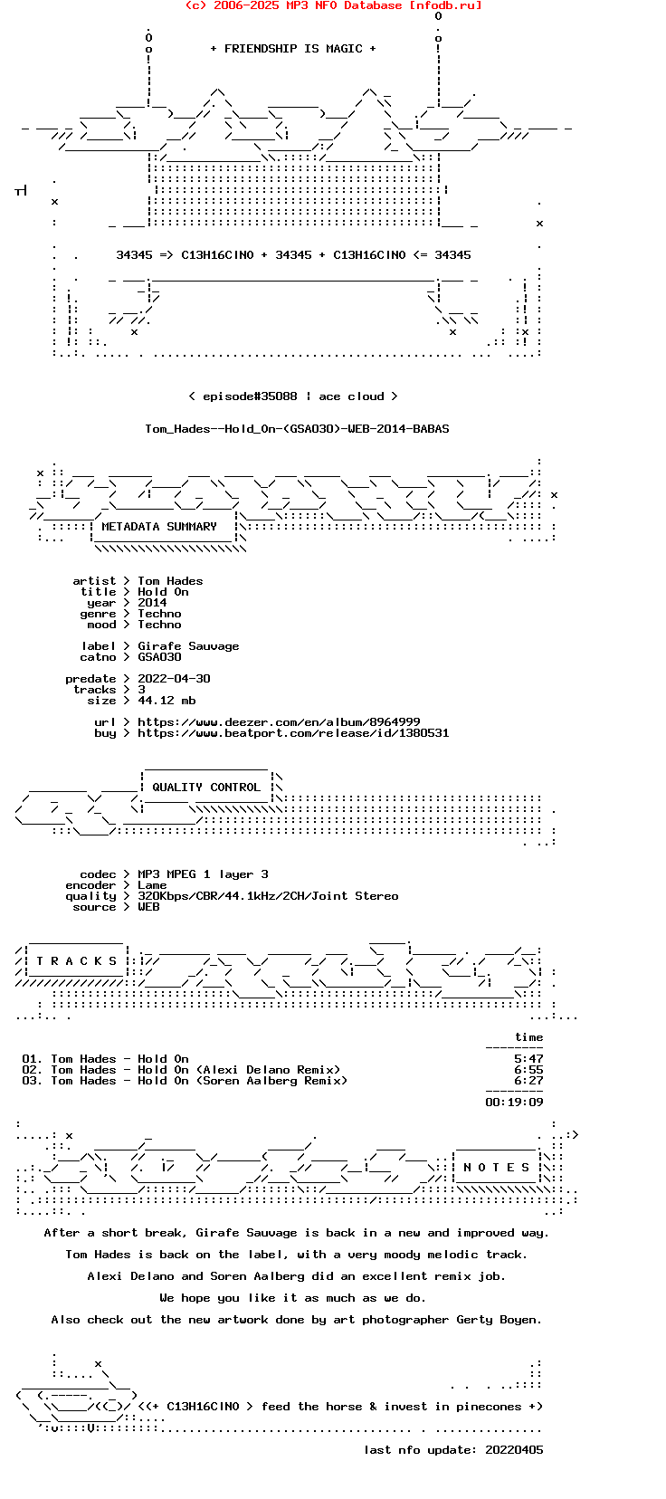 Tom_Hades--Hold_On-(GSA030)-WEB-2014-BABAS