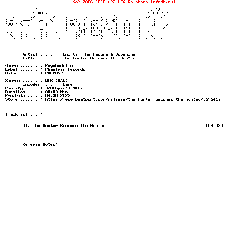Uni_Vs._The_Papuna_And_Dopamine-The_Hunter_Becomes_The_Hunted-(PDEP052)-Single-WEB-2022-FALCON