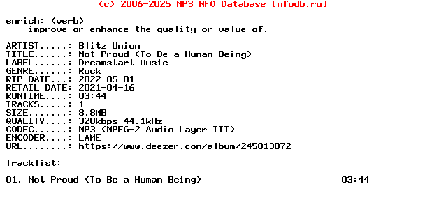 Blitz_Union-Not_Proud_(TO_BE_A_HUMAN_BEING)-Single-WEB-2021