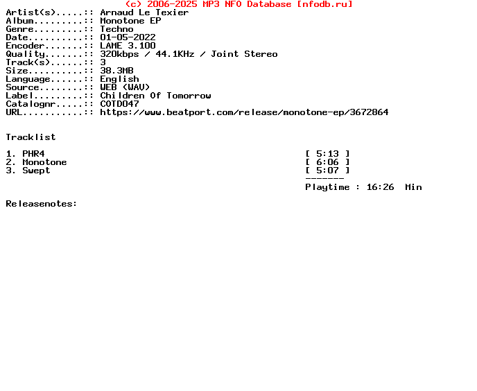 Arnaud_Le_Texier-Monotone_Ep-Cotd047-WEB-2022