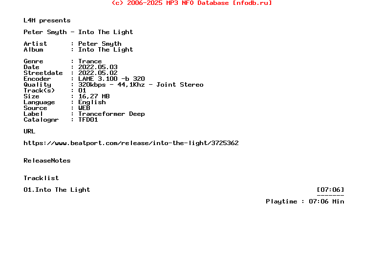 Peter_Smyth_-_Into_The_Light-(TFD01)-Single-WEB-2022