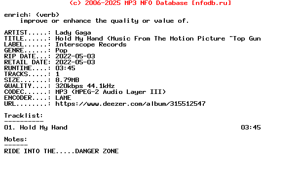 Lady_Gaga-Hold_My_Hand_(MUSIC_FROM_THE_MOTION_PICTURE_TOP_GUN_MAVERICK)-Single-WEB-2022