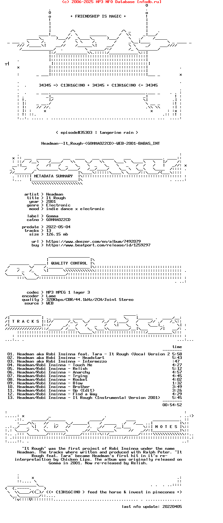 Headman--It_Rough-(GOMMA022CD)-WEB-2001-Babas_Int