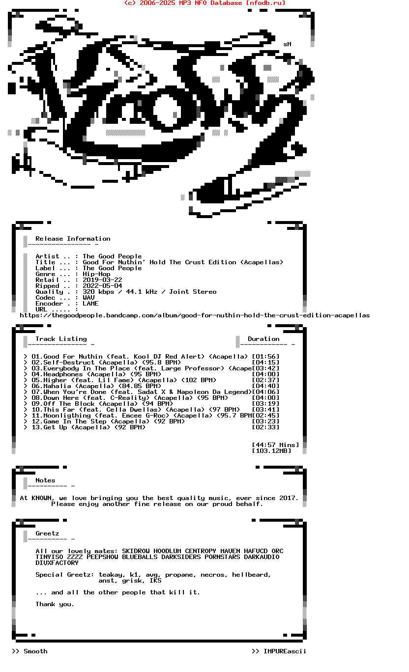 The_Good_People-Good_For_Nuthin_Hold_The_Crust_Edition_(ACAPELLAS)-WEB-2019