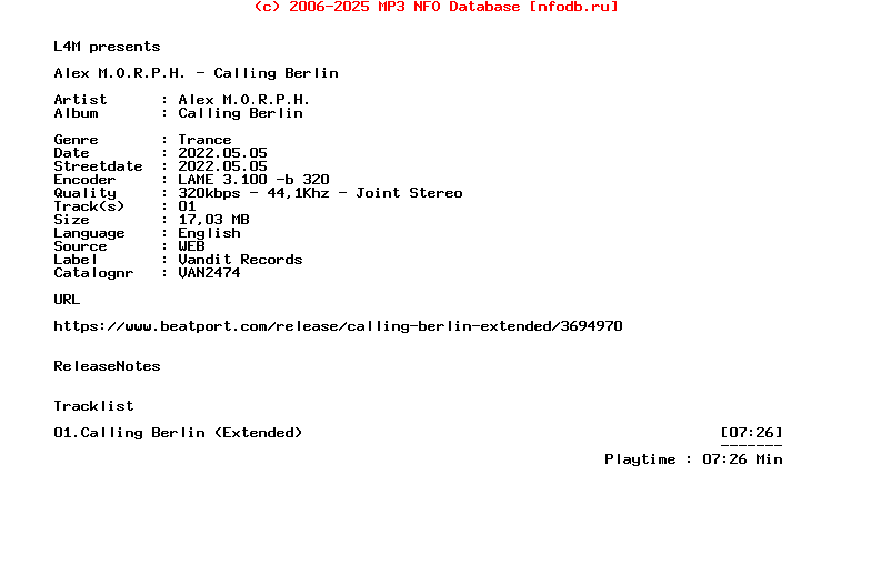 Alex_M.O.R.P.H._-_Calling_Berlin-(VAN2474)-Single-WEB-2022