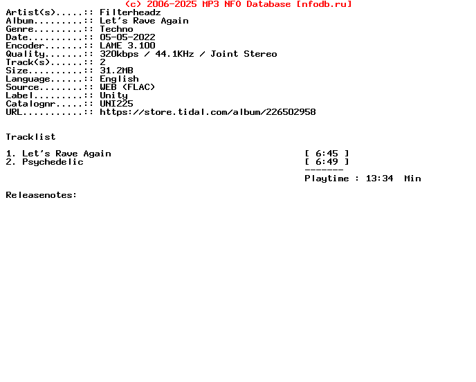 Filterheadz-Lets_Rave_Again-Uni225-WEB-2022