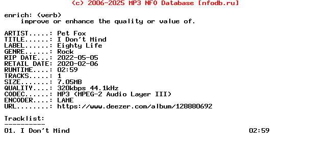 Pet_Fox-I_Dont_Mind-Single-WEB-2020