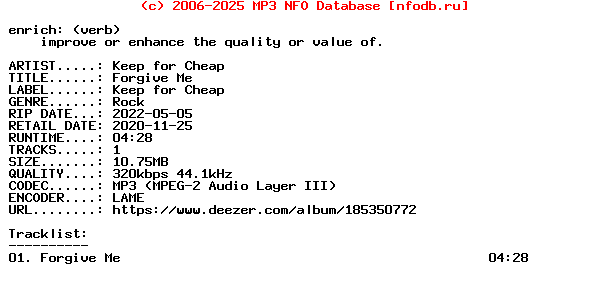 Keep_For_Cheap-Forgive_Me-Single-WEB-2020
