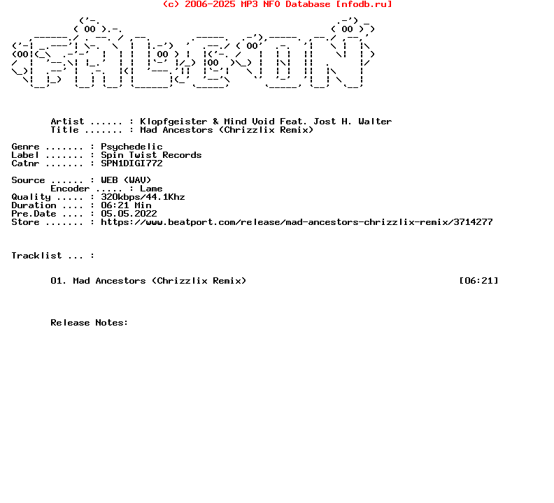 Klopfgeister_And_Mind_Void_Feat._Jost_H._Walter-Mad_Ancestors_Chrizzlix_Remix-(SPN1DIGI772)-Single-WEB-2022-FALCON