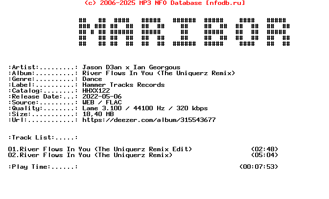 Jason_D3An_X_Ian_Georgous_-_River_Flows_In_You_(THE_UNIQUERZ_REMIX)-(HHXX122)-WEB-2022-Maribor