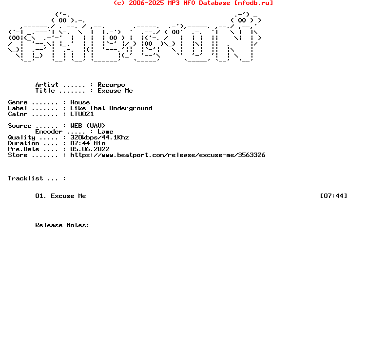 Recorpo-Excuse_Me-(LTU021)-Single-WEB-2021-FALCON