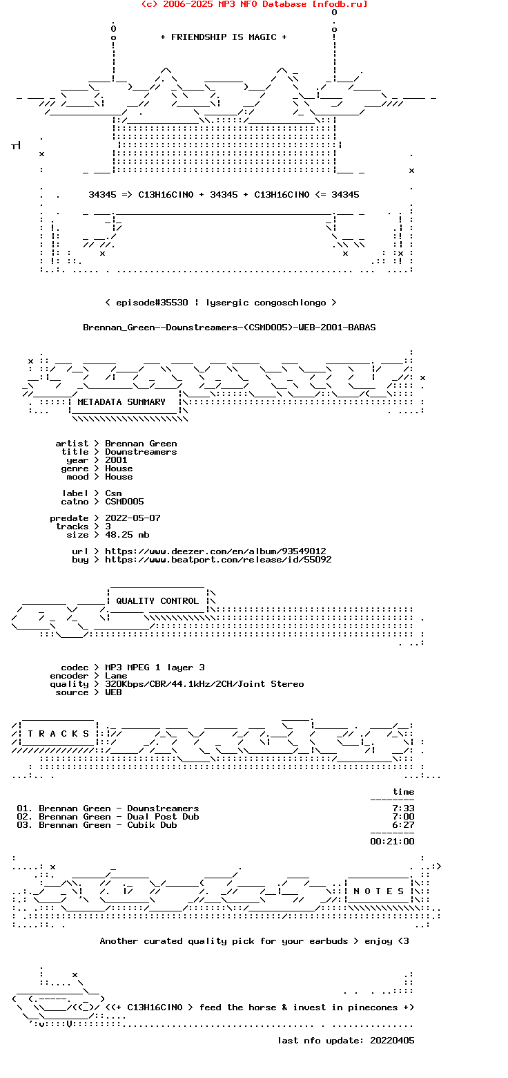 Brennan_Green--Downstreamers-(CSMD005)-WEB-2001-BABAS