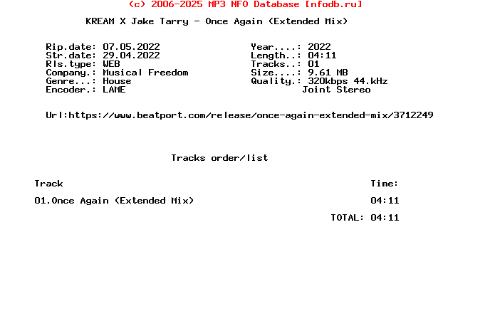 Kream_X_Jake_Tarry_-_Once_Again_(EXTENDED_MIX)-Single-WEB-2022