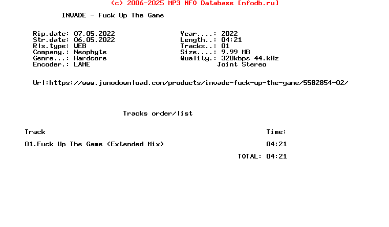 Invade_-_Fuck_Up_The_Game-(NEO271)-Single-WEB-2022