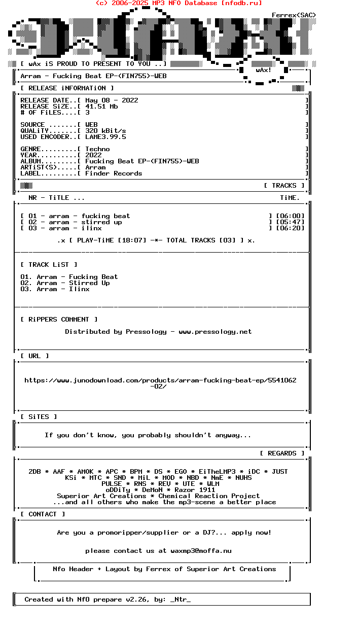 Arram-Fucking_Beat_Ep-(FIN755)-WEB-2022