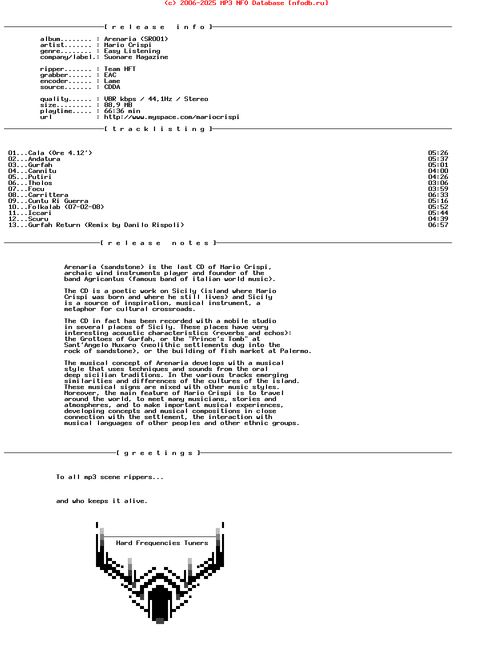 Mario_Crispi-Arenaria_(SR001)-MAG-IT-2009-HFT