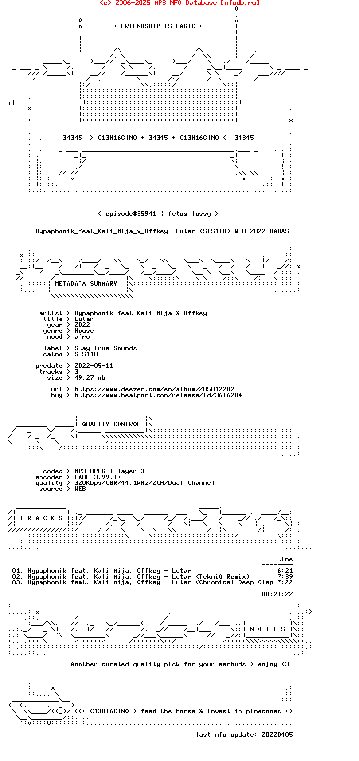 Hypaphonik_Feat_Kali_Mija_X_Offkey--Lutar-(STS118)-WEB-2022-BABAS