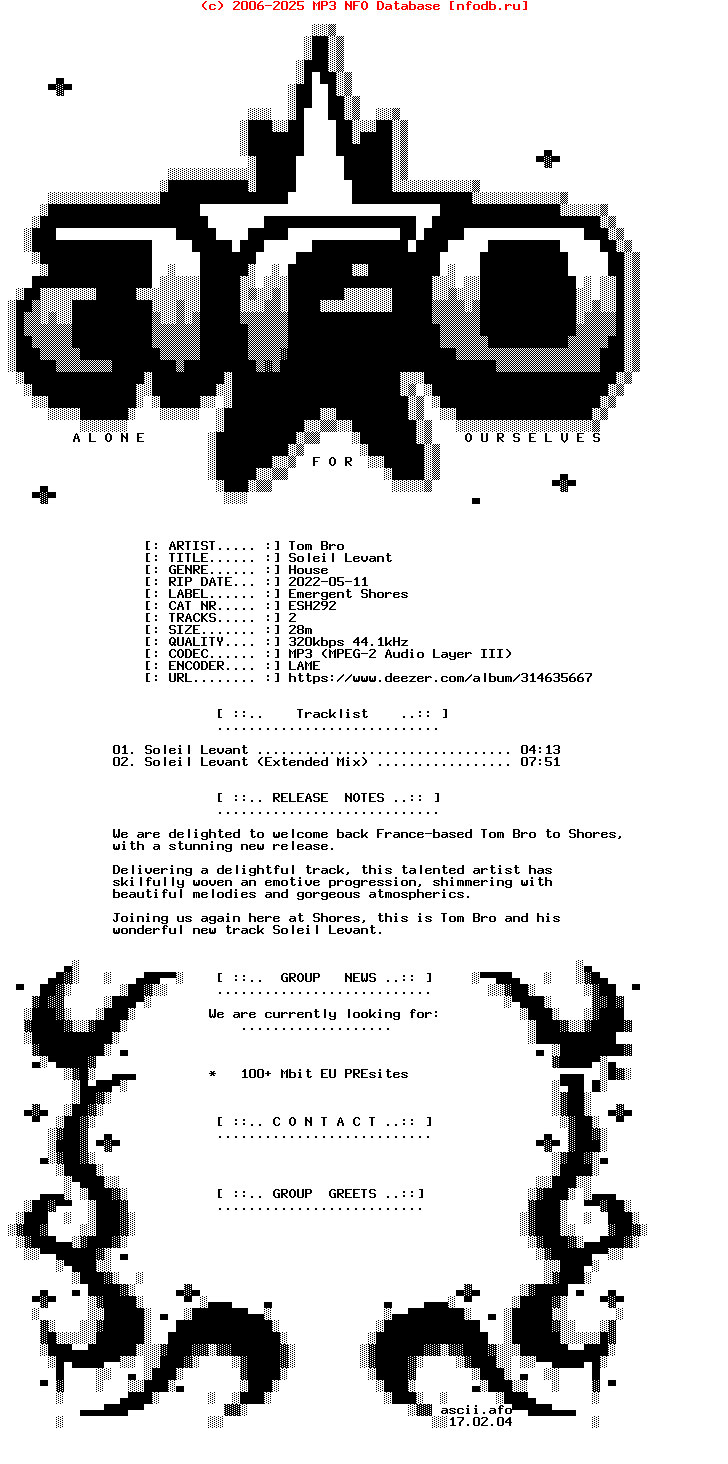 Tom_Bro-Soleil_Levant-(ESH292)-WEB-2022