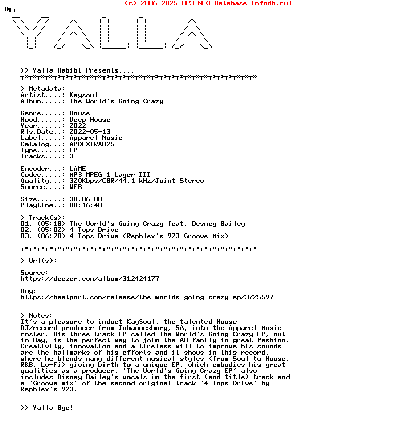 Kaysoul--The_Worlds_Going_Crazy-(APDEXTRA025)-WEB-2022-Yalla