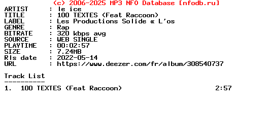 Le_Ice-100_Textes_(FEAT_RACCOON)-Single-WEB-FR-2022-Guests