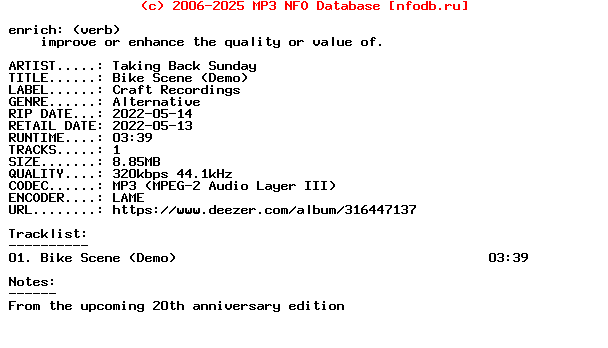 Taking_Back_Sunday-Bike_Scene_(DEMO)-Single-WEB-2022