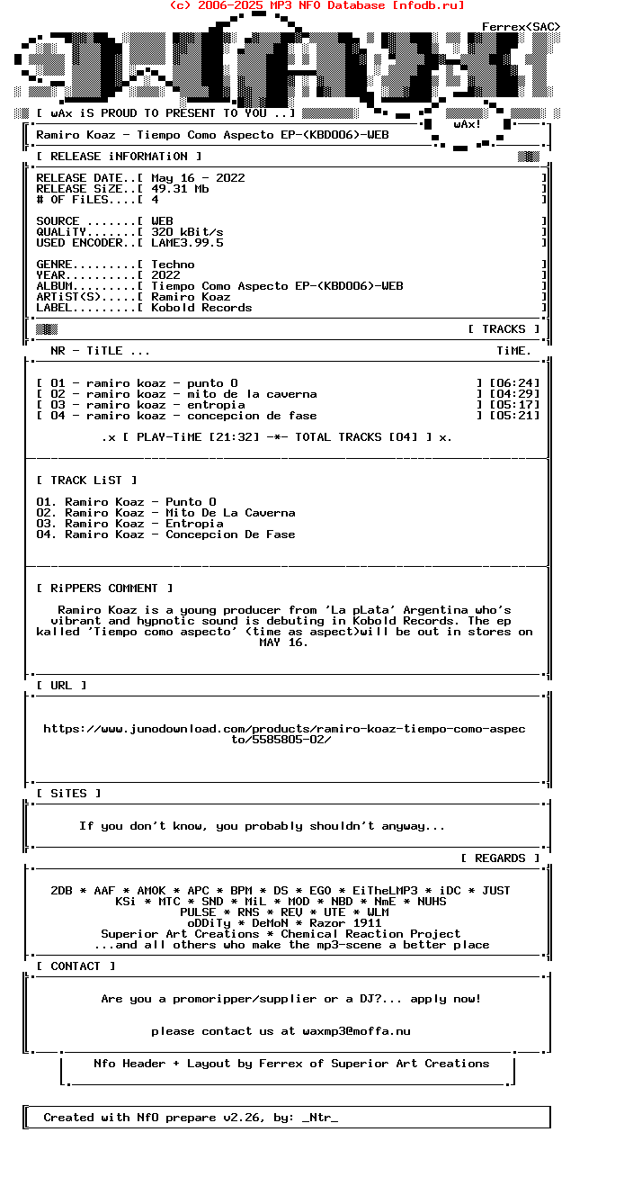 Ramiro_Koaz-Tiempo_Como_Aspecto_Ep-(KBD006)-WEB-2022