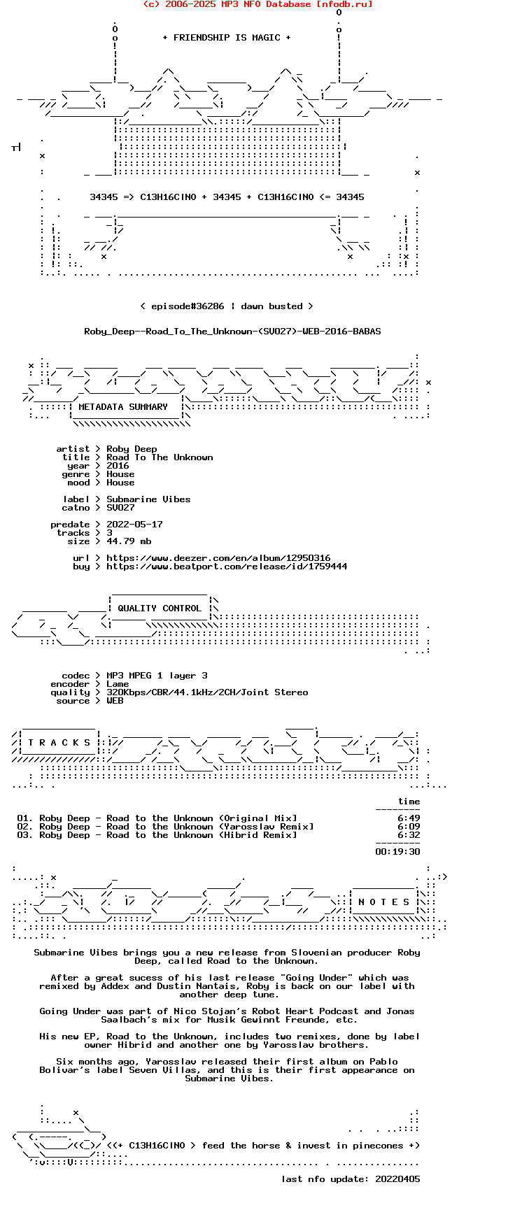 Roby_Deep--Road_To_The_Unknown-(SV027)-WEB-2016-BABAS