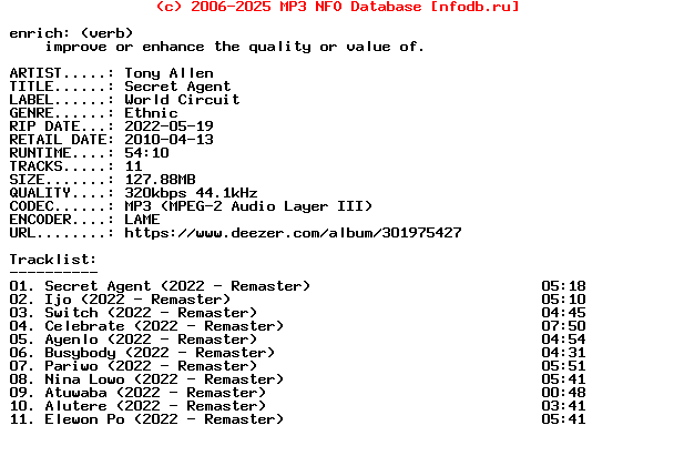 Tony_Allen-Secret_Agent-Remastered-WEB-2022