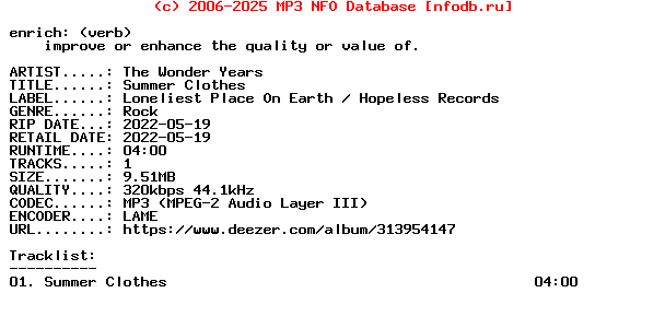 The_Wonder_Years-Summer_Clothes-Single-WEB-2022