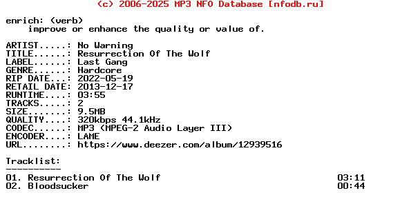 No_Warning-Resurrection_Of_The_Wolf-EP-WEB-2013