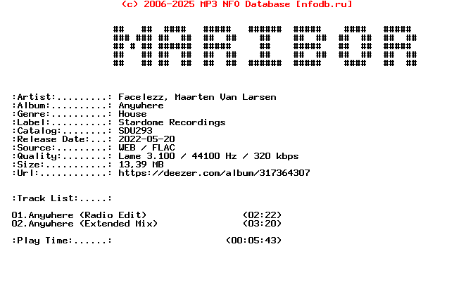 Facelezz__Maarten_Van_Larsen_-_Anywhere-(SDU293)-WEB-2022-Maribor