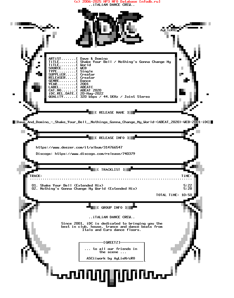 Dave_And_Domino_-_Shake_Your_Bell__Nothings_Gonna_Change_My_World-(ABEAT_2020)-WEB-2001-iDC